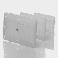 Блюдо 3 яруса Доляна &laquo;Вивьен&raquo;, 3 яруса, 15,5&times;11 см, 19,2&times;13,8 см, 22,7&times;16,4 см, цвет белый