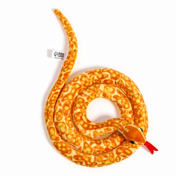 Мягкая игрушка &laquo;Змея&raquo;, 108 см, цвет оранжевый, жёлтый