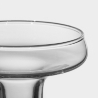 Подсвечник стеклянный Basic, h=17 см