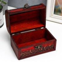 Шкатулка дерево сундучок с ручкой "Ветвь" 9,4х13,8х9,7 см