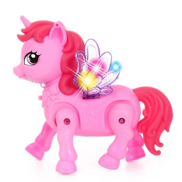 Музыкальная игрушка &laquo;Радужная пони&raquo;, ходит, свет, звук