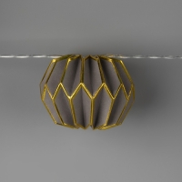 Гирлянда &laquo;Нить&raquo; 2 м с насадками &laquo;Серый фонарик&raquo;, IP20, прозрачная нить, 10 LED, батарейки AAх2 (нет в комплекте), свечение тёплое белое