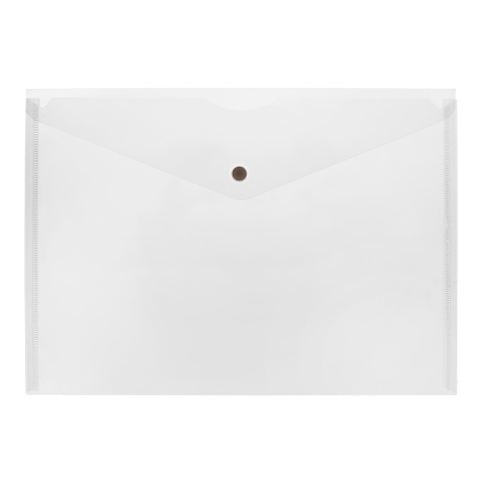 Набор папок-конвертов на кнопке 10 штук, А4, 180 мкм, Calligrata Office, полупрозрачные, микс