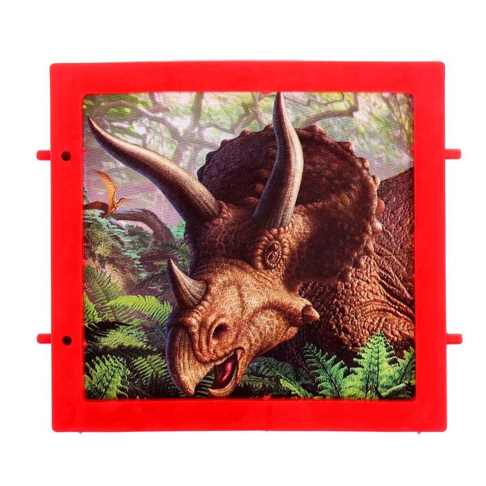 Набор для опытов &laquo;Диномир: Трицератопс&raquo;, строение тела динозавра, 33 детали