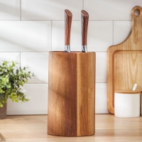 Подставка для ножей универсальная, 22,5&times;12,7 см, тропическая акация