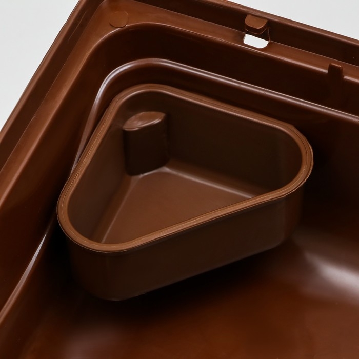 Клетка для грызунов Клетка для грызунов "Пижон", двухэтажная с наполнением 31 х 24 х 40 см, коричневая