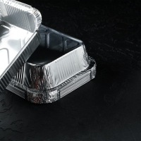 Набор форм для выпечки из фольги Доляна, 1,9 л, 26,5&times;19&times;5 см, 10 шт