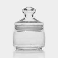 Банка для сыпучих продуктов стеклянная Cesni, 420 мл, цвет прозрачный