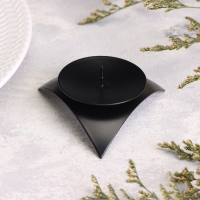 Подсвечник "Звездочка" металл на 1 свечу, 9х3,5 см, черный