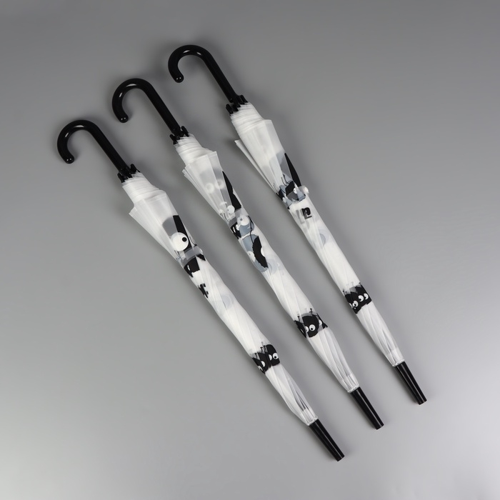 Зонт - трость полуавтоматический &laquo;Букашки&raquo;, 8 спиц, R = 47/54 см, D = 108 см, цвет МИКС