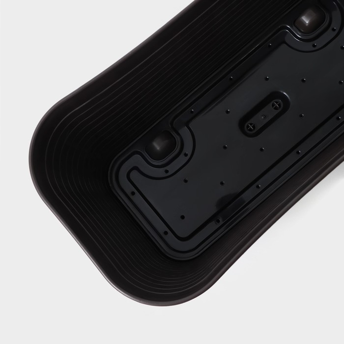 Ящик балконный &laquo;Ротанг&raquo;, 38,5 см, цвет коричневый