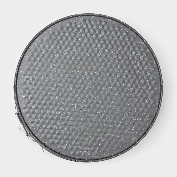 Форма Доляна для выпечки Элин &laquo;Мрамор&raquo;, 24&times;6,5 см, съёмное дно, антипригарное покрытие, цвет серый