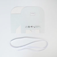 Коробка для цветов складная, мятная &laquo;Счастье ждёт тебя&raquo;, 17 &times; 13 &times; 7 см