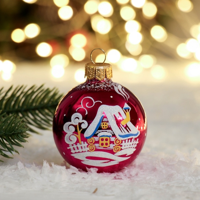 Шар "Рассвет" 6 см, без упаковки микс