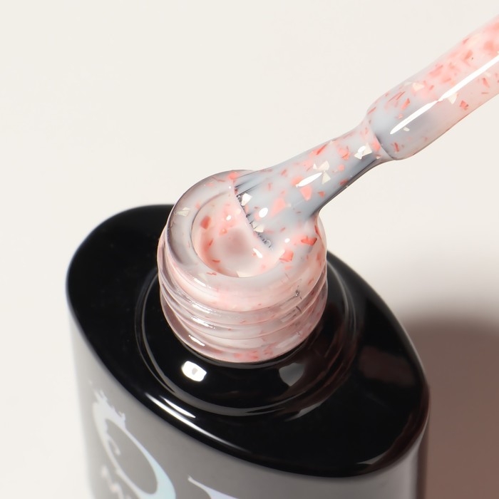 Гель лак для ногтей, &laquo;MILK POTAL&raquo;, 3-х фазный, 8мл, LED/UV, цвет белый/персиковый (09)