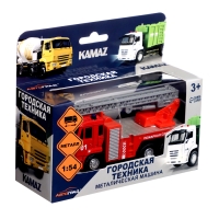 Грузовик металлический &laquo;КАМАЗ. Пожарная Служба&raquo;, 1:54, инерция