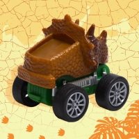 Грузовик инерционный &laquo;Динозавр&raquo;, с 3 машинами, световые и звуковые эффекты