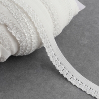 Резинка ажурная бельевая, 14 мм, 100 &plusmn; 1 м, цвет белый