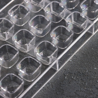 Форма для конфет и шоколада KONFINETTA &laquo;Куб&raquo;, 27,5&times;13,5&times;3 см, 21 ячейка 2,5&times;2,5 см, прозрачный