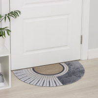 Коврик придверный грязезащитный Доляна &laquo;Ра&raquo;, 45&times;75 см, цвет серый