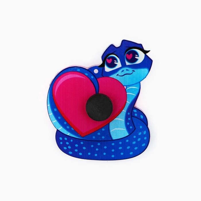 Магнит антистресс новогодний &laquo;Новый год: Год змеи&raquo;, на Новый год, 6.6 х 7.6 см