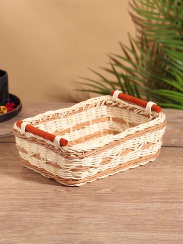 Корзина плетеная 23x16x9 см, ротанг