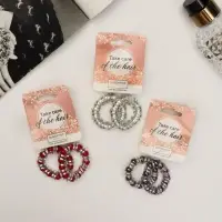 Резинка для волос "Пружинка вставка" (набор 2 шт) микс