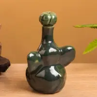 Сосуд для масла &laquo;Слон&raquo;, 10&times;8&times;14 см, керамика, зелёный