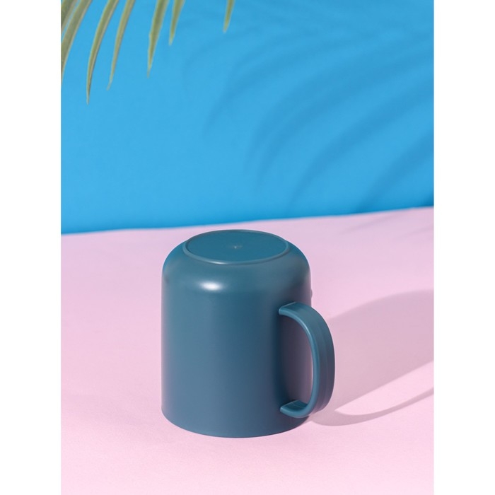 Кружка пластиковая Доляна &laquo;Дракончик&raquo;, 350 мл, цвет бирюзовый