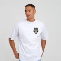 Термоаппликация &laquo;Волк&raquo;, 4.7&times;6 см, серая