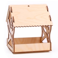 Деревянный скворечник - кормушка для птиц &laquo;Птица&raquo;