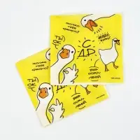 Салфетки бумажные однослойные &laquo;Гуси&raquo;, 24х24 см, 50 шт