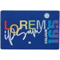 Наклейка тканевая Lunga, L, синяя