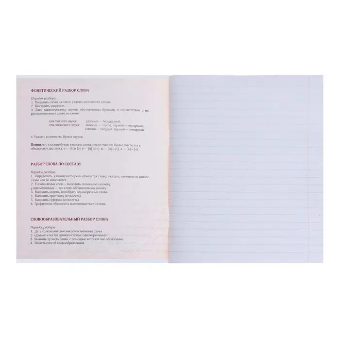 Тетрадь предметная 36 листов в линию, Calligrata &laquo;MonoTone. Русский язык&raquo;, обложка мелованная бумага, серые листы