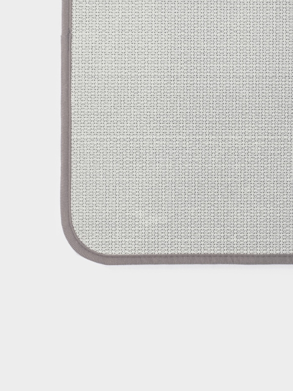 Набор ковриков для ванной "Анси" из микрофибры Доляна 40х50 и 50х80 см, серый