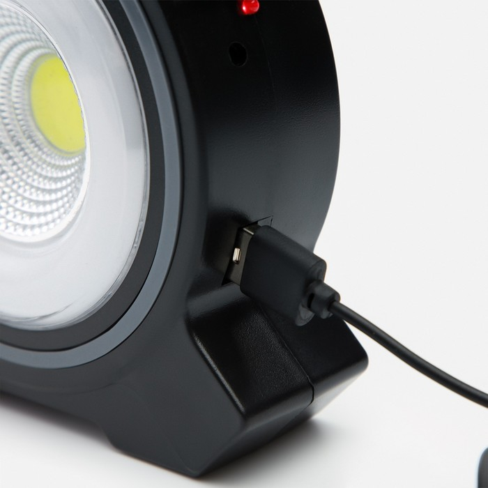 Фонарь ручной аккумуляторный "Мастер К", солнечная батарея, USB, 17 х 13 см