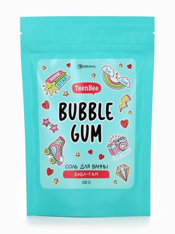 TEEN BEE Соль для тела в пакете 250 гр, аромат жвачка