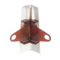 Угол наружный (внешний) для плинтуса &laquo;Деконика&raquo;, с крепежом, 85 мм, цвет 253 ясень серый