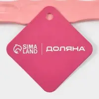 Щётка банная на ручке, массажёр, 33&times;6 см, розовая