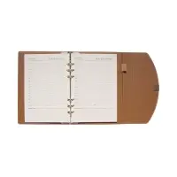 Органайзер на кольцах, A5, с клапаном, 80л, линия, к/зам, Розовый