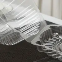 Контейнер для торта одноразовый с неразъёмной крышкой ИП-52 В, 23&times;11.4 см, внутренний 21&times;10.1 см, пластик, прозрачный