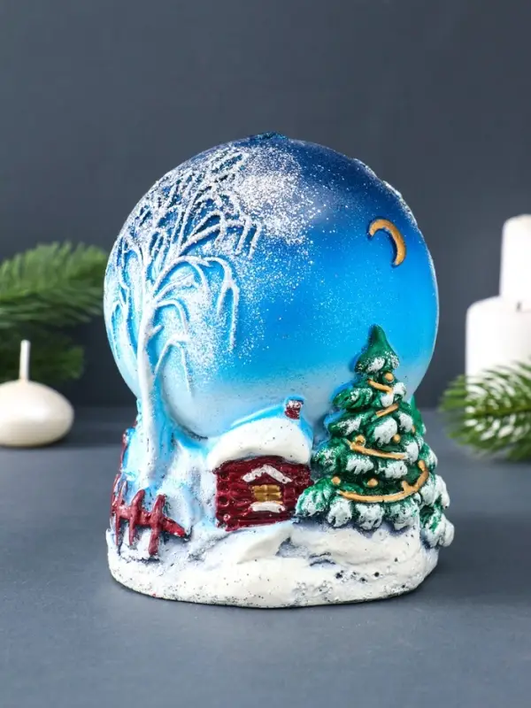 Свеча фигурная "Зимний вечер" 11х11х14 см