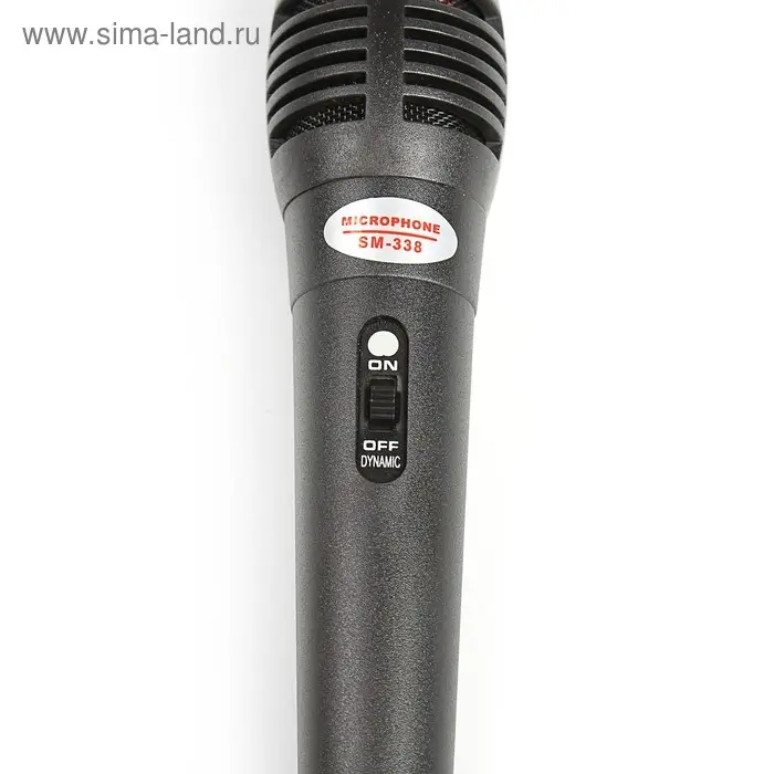 Микрофон для караоке G-102, проводной, 1.2 м, чёрный