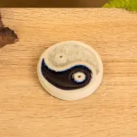 Подставка под благовония "Инь Янь" керамика, цв. МИКС, 7х7х1,5 см