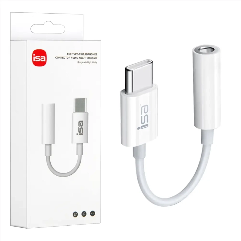 Переходник AC-02 Type C-AUX 3.5mm ISA