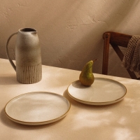 Набор тарелок фарфоровых SL Home &laquo;Леггеро&raquo;, d=25,5 см, цвет бежевый