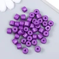 Бусины для творчества пластик цилиндр "Фиолет" набор 20 гр 0,6х0,6х0,5 см