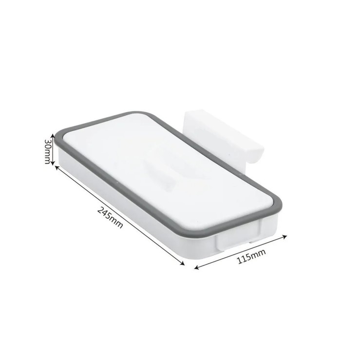 Держатель для мусорного пакета подвесной на дверцу 1,7 см, цвет белый