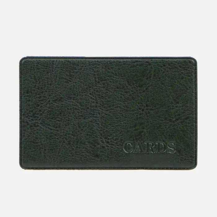 Обложка для проездного, пропуска, цвет тёмно-зелёный