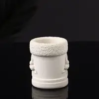 Подсвечник "Валенок" 10х7х6 см, натуральный, гипс